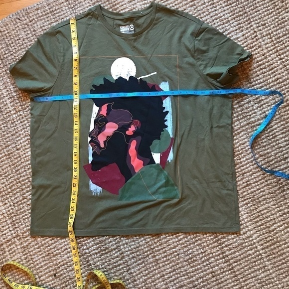 Black History Month army green T-shirt.  Men’s XXL.  Unisex. - Picture 4 of 6